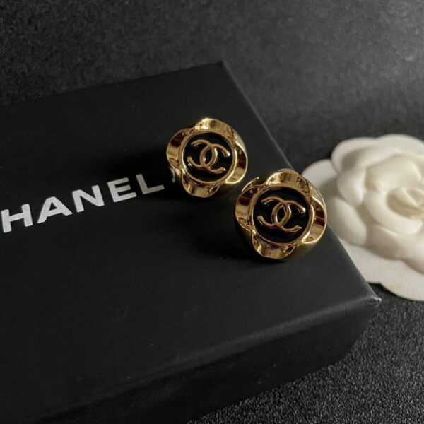 réplica,joyas,joyería,1:1,replica,fake,lujo,barato Pendientes Chanel doble C de segunda mano (BE24)