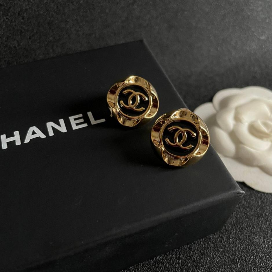 réplica,joyas,joyería,1:1,replica,fake,lujo,barato réplica,joyas,joyería,1:1,replica,fake,lujo,barato Pendientes Chanel doble C de segunda mano (BE24)