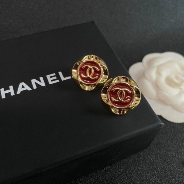 réplica,joyas,joyería,1:1,replica,fake,lujo,barato Pendientes Chanel doble C de segunda mano (CE1D)