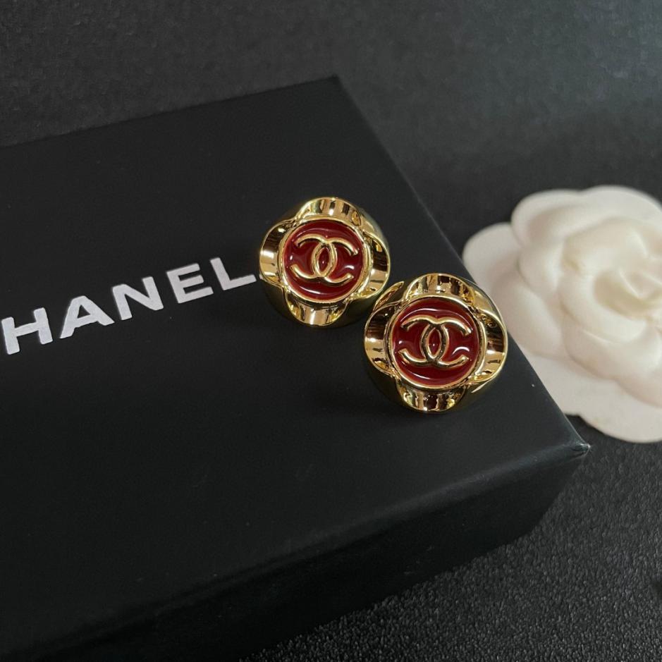 réplica,joyas,joyería,1:1,replica,fake,lujo,barato réplica,joyas,joyería,1:1,replica,fake,lujo,barato Pendientes Chanel doble C de segunda mano (CE1D)