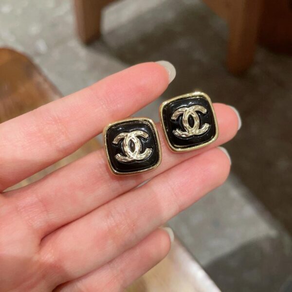 réplica,joyas,joyería,1:1,replica,fake,lujo,barato Pendientes Chanel de mediana edad (41BA)