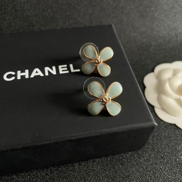 réplica,joyas,joyería,1:1,replica,fake,lujo,barato Pendientes Chanel de mediana edad (571D)