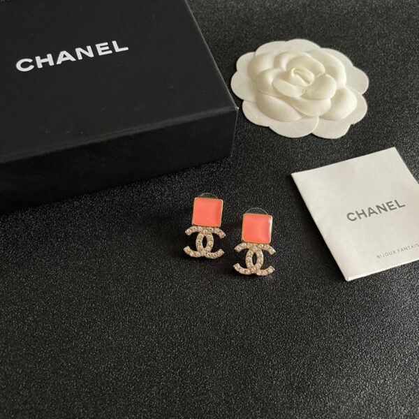 réplica,joyas,joyería,1:1,replica,fake,lujo,barato Pendientes Chanel mediana edad (64F3)