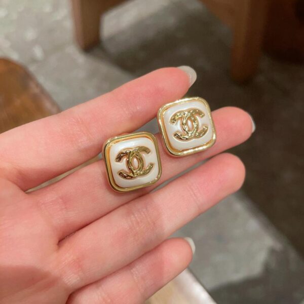 réplica,joyas,joyería,1:1,replica,fake,lujo,barato Pendientes Chanel de segunda mano (ECC8)
