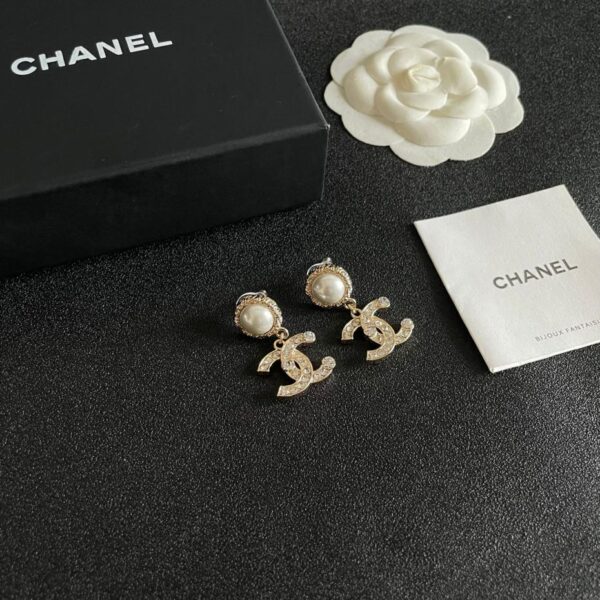 réplica,joyas,joyería,1:1,replica,fake,lujo,barato Pendientes medievales Chanel (F843)