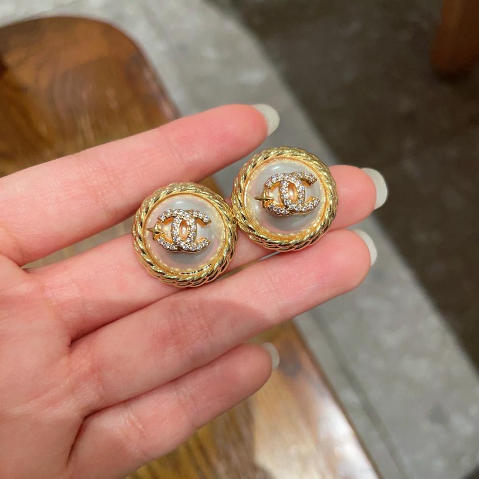réplica,joyas,joyería,1:1,replica,fake,lujo,barato réplica,joyas,joyería,1:1,replica,fake,lujo,barato Pendientes Chanel de segunda mano (96C5)
