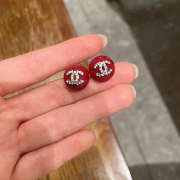 réplica,joyas,joyería,1:1,replica,fake,lujo,barato Pendientes Chanel de segunda mano (D41F)