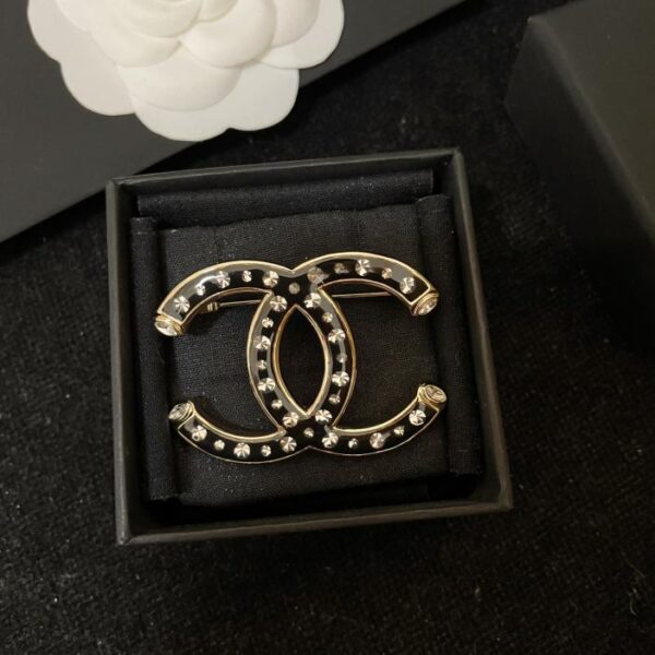 réplica,joyas,joyería,1:1,replica,fake,lujo,barato Chanel último broche de resina transparente (D9DE)