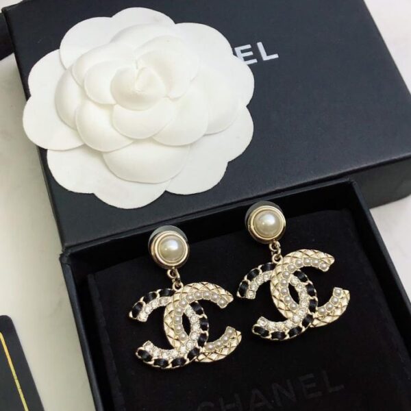 réplica,joyas,joyería,1:1,replica,fake,lujo,barato Aretes de flores nuevos de Chanel (4FDD)