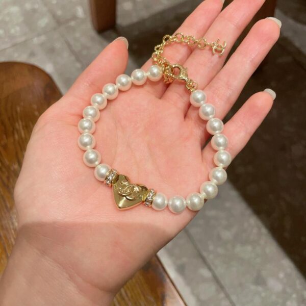 réplica,joyas,joyería,1:1,replica,fake,lujo,barato Pulsera Chanel con letras de segunda mano (815E)