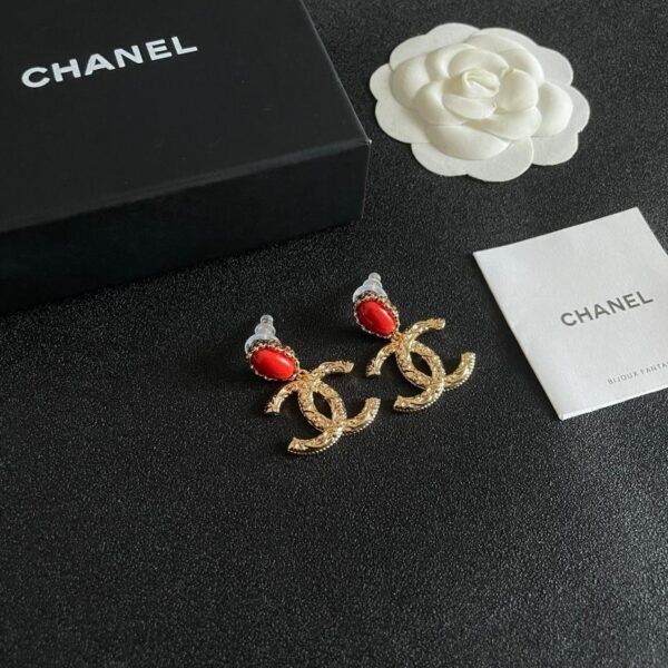 réplica,joyas,joyería,1:1,replica,fake,lujo,barato Pendientes Chanel de segunda mano (7A3C)