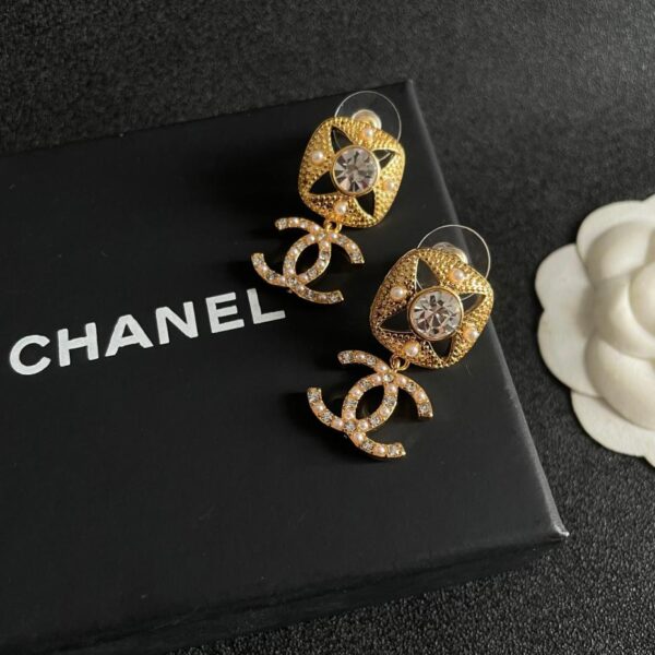 réplica,joyas,joyería,1:1,replica,fake,lujo,barato Pendientes Chanel de segunda mano (928F)