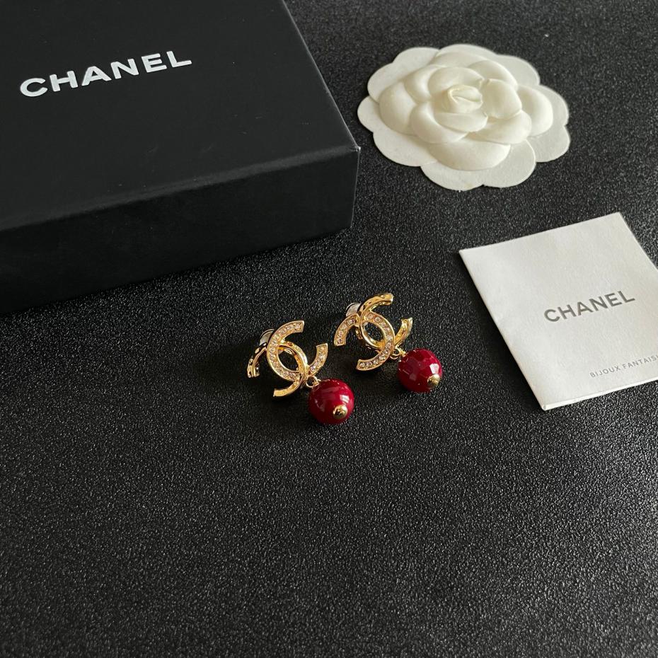 réplica,joyas,joyería,1:1,replica,fake,lujo,barato réplica,joyas,joyería,1:1,replica,fake,lujo,barato Pendientes Chanel de segunda mano (D3E6)