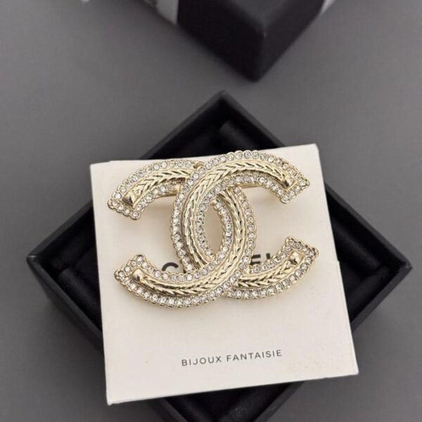 réplica,joyas,joyería,1:1,replica,fake,lujo,barato El último broche cc con cadena de trigo de Chanel (7B26)