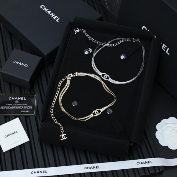 réplica,joyas,joyería,1:1,replica,fake,lujo,barato Cadena de hueso de serpiente de doble capa Chanel (029D)