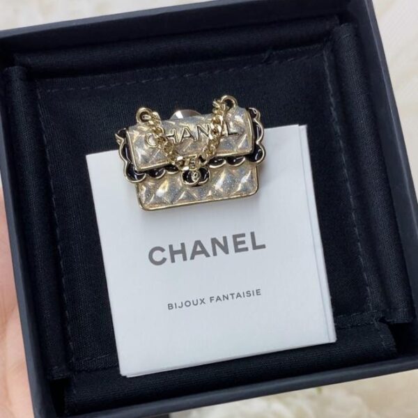 réplica,joyas,joyería,1:1,replica,fake,lujo,barato Broche para bolso Chanel de encaje negro (7118)