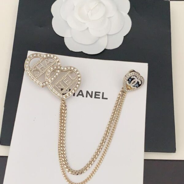 réplica,joyas,joyería,1:1,replica,fake,lujo,barato El último broche de cadena de amor hueco de Chanel (12AD)