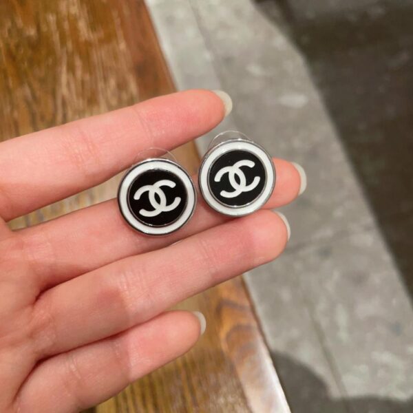 réplica,joyas,joyería,1:1,replica,fake,lujo,barato Aretes clásicos con doble C de Chanel (8BE3)