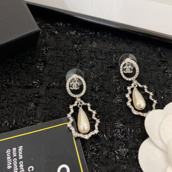 réplica,joyas,joyería,1:1,replica,fake,lujo,barato Pendientes clásicos con doble C de Chanel (5344)