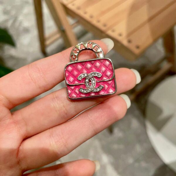 réplica,joyas,joyería,1:1,replica,fake,lujo,barato Bolso Chanel con broche con letra doble C (96A3)
