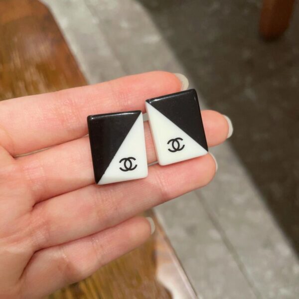 réplica,joyas,joyería,1:1,replica,fake,lujo,barato Aretes con letra C doble clásica de Chanel (3276)