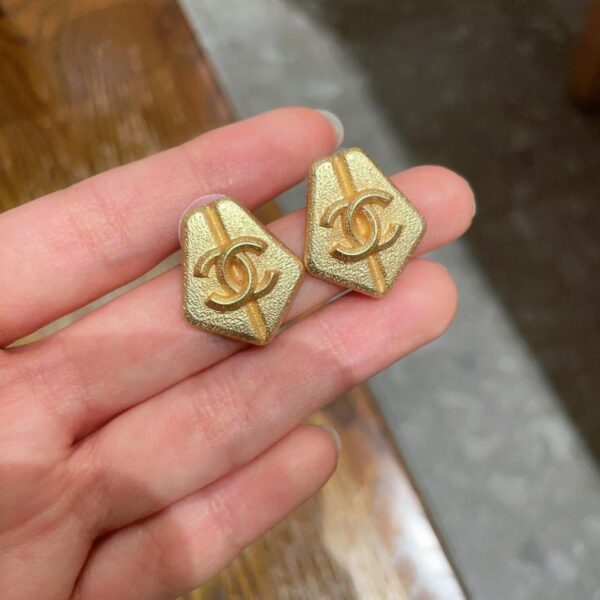 réplica,joyas,joyería,1:1,replica,fake,lujo,barato Pendientes clásicos con doble C de Chanel (0511)