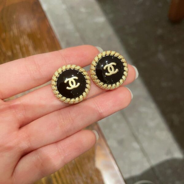 réplica,joyas,joyería,1:1,replica,fake,lujo,barato Aretes clásicos con doble C de Chanel (1CD5)