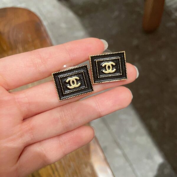 réplica,joyas,joyería,1:1,replica,fake,lujo,barato Pendientes clásicos con doble C de Chanel (215B)