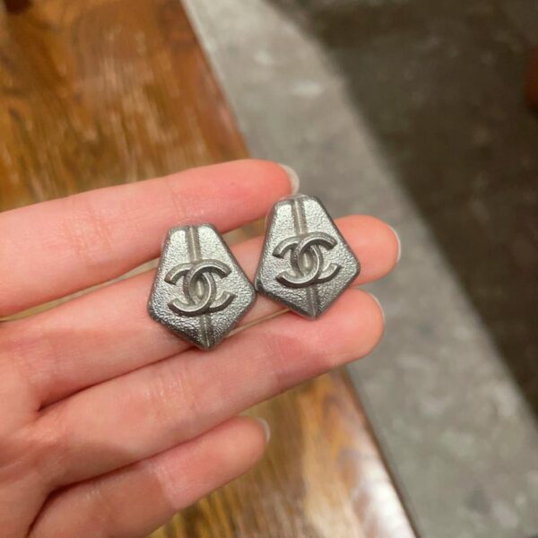 réplica,joyas,joyería,1:1,replica,fake,lujo,barato Pendientes clásicos con doble C de Chanel (77A9)