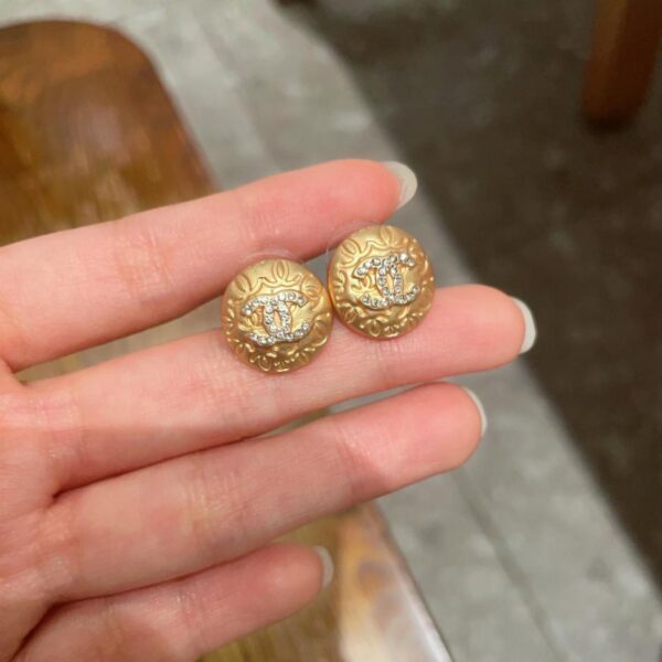 réplica,joyas,joyería,1:1,replica,fake,lujo,barato Pendientes clásicos con doble C de Chanel (DC6C)