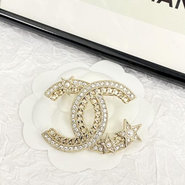 réplica,joyas,joyería,1:1,replica,fake,lujo,barato Broche Chanel Pearl Doble C (1C95)