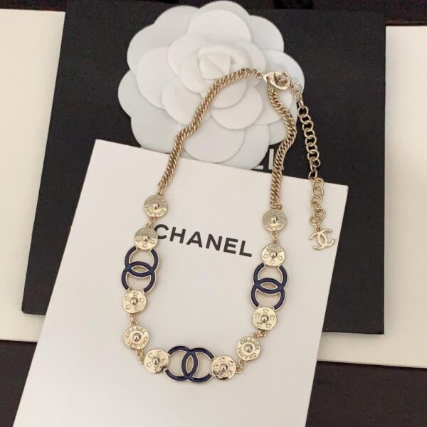 réplica,joyas,joyería,1:1,replica,fake,lujo,barato Chanel último broche cc de resina azul (F12F)