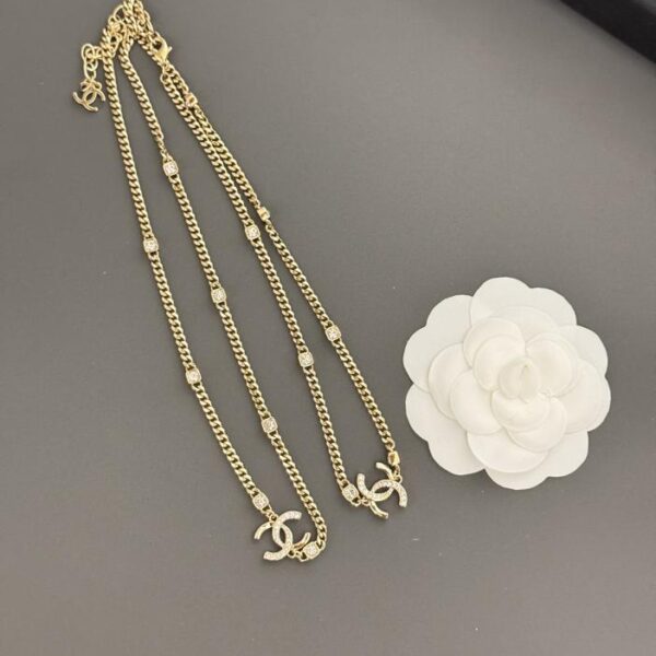 réplica,joyas,joyería,1:1,replica,fake,lujo,barato Collar Chanel cadena clavícula (53D9)