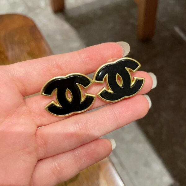 réplica,joyas,joyería,1:1,replica,fake,lujo,barato Pendientes con doble C de Chanel (9DDF)