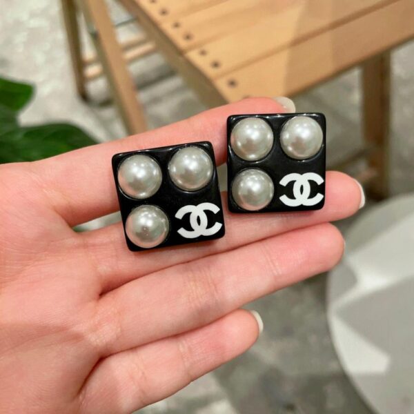 réplica,joyas,joyería,1:1,replica,fake,lujo,barato Pendientes clásicos con doble C de Chanel (59B6)