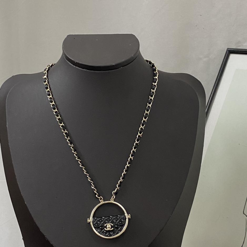 réplica,joyas,joyería,1:1,replica,fake,lujo,barato réplica,joyas,joyería,1:1,replica,fake,lujo,barato Collar con bolso Hula Hoop de Chanel (9FA9)