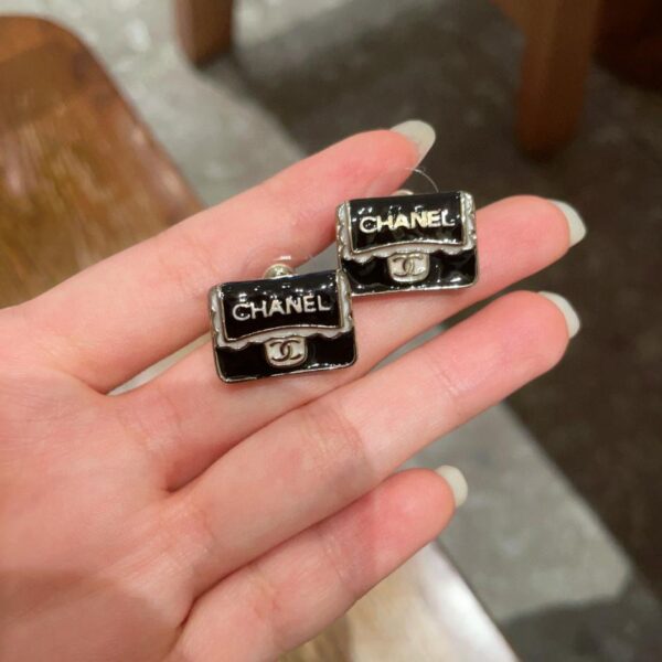 réplica,joyas,joyería,1:1,replica,fake,lujo,barato Pendientes con letra doble C del bolso Chanel (1D4D)