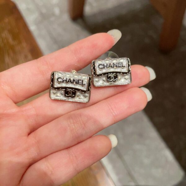 réplica,joyas,joyería,1:1,replica,fake,lujo,barato Pendientes bolso Chanel letra doble C (48FB)