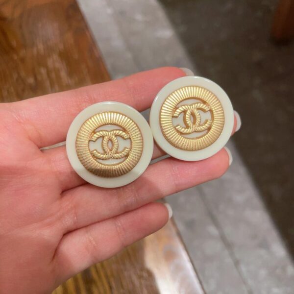 réplica,joyas,joyería,1:1,replica,fake,lujo,barato Aretes Chanel doble C en tres colores (82C6)