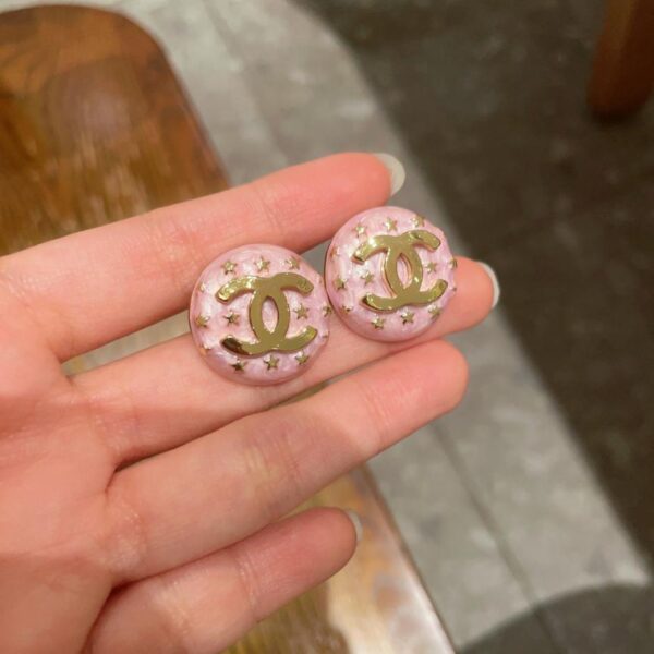 réplica,joyas,joyería,1:1,replica,fake,lujo,barato Pendientes Chanel Star Double C (28A0)
