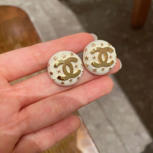 réplica,joyas,joyería,1:1,replica,fake,lujo,barato Pendientes Chanel Star Double C (9528)