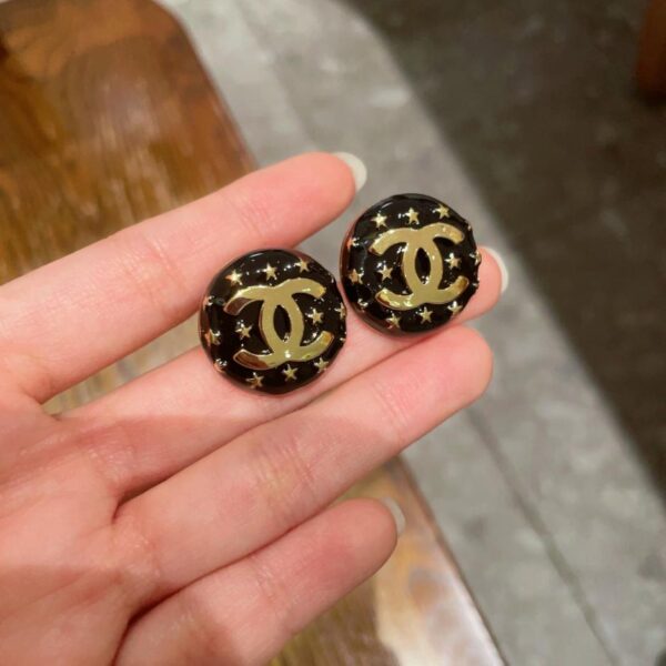 réplica,joyas,joyería,1:1,replica,fake,lujo,barato Pendientes Chanel Star Double C (F682)