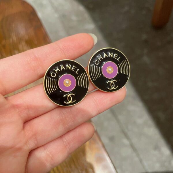 réplica,joyas,joyería,1:1,replica,fake,lujo,barato Pendientes clásicos con doble C de Chanel (0091)