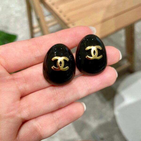 réplica,joyas,joyería,1:1,replica,fake,lujo,barato Aretes clásicos con doble C de Chanel (AC28)