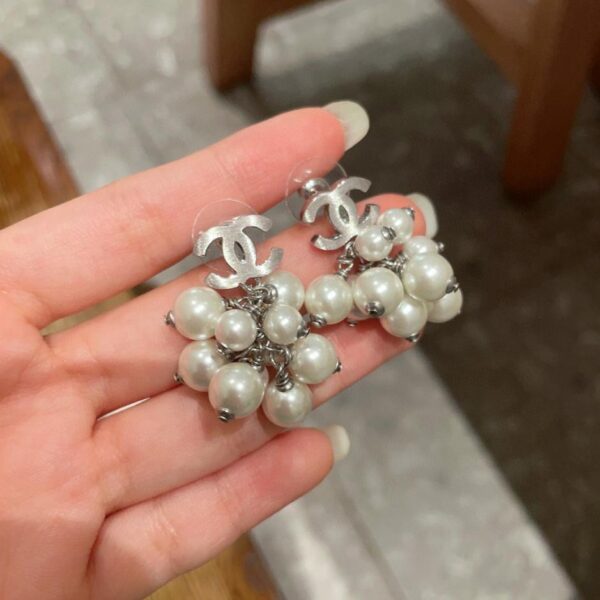 réplica,joyas,joyería,1:1,replica,fake,lujo,barato Pendientes Chanel Bow Double C (B555)