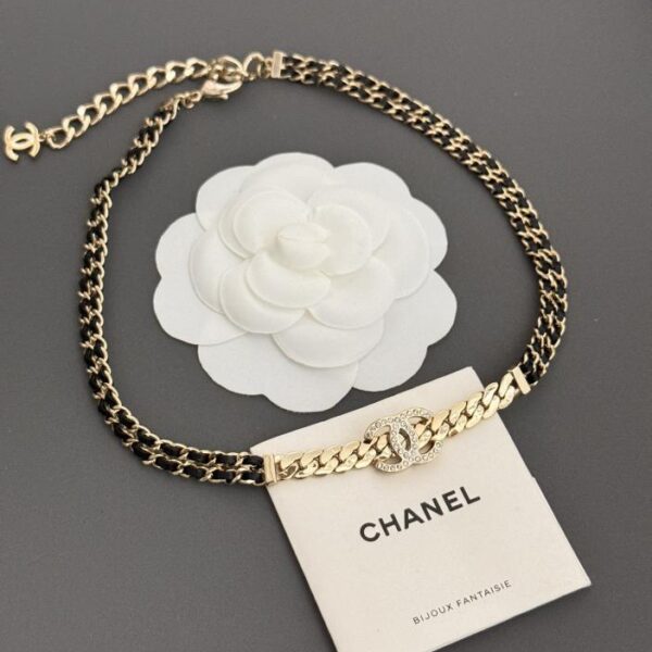 réplica,joyas,joyería,1:1,replica,fake,lujo,barato Chanel último broche cc de diamantes rojos y blancos con borla dorada (2B78)