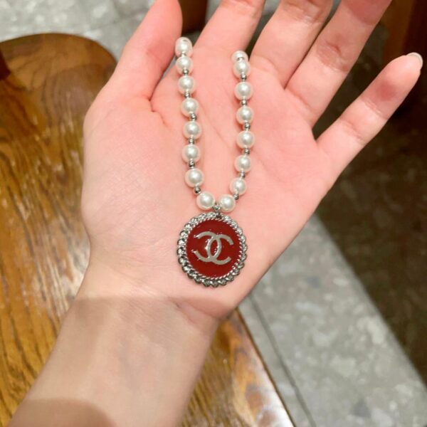 réplica,joyas,joyería,1:1,replica,fake,lujo,barato Collar de letras Chanel de segunda mano (CA2C)