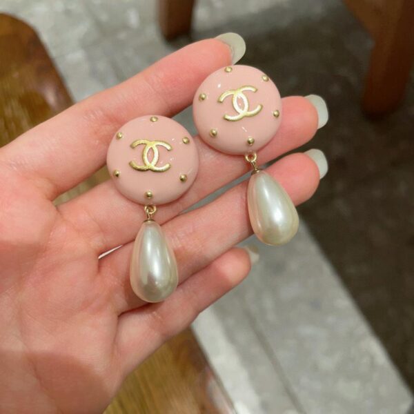 réplica,joyas,joyería,1:1,replica,fake,lujo,barato Pendientes Chanel Doble C Perla (67C9)