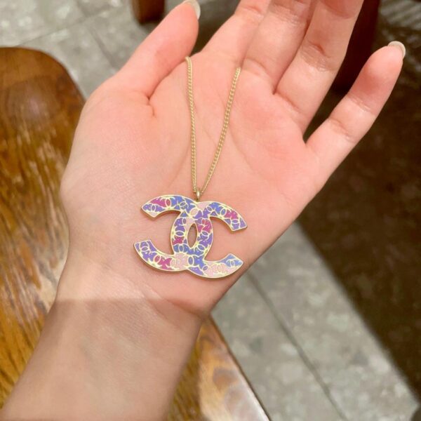 réplica,joyas,joyería,1:1,replica,fake,lujo,barato Collar Chanel Doble C (D1D2)