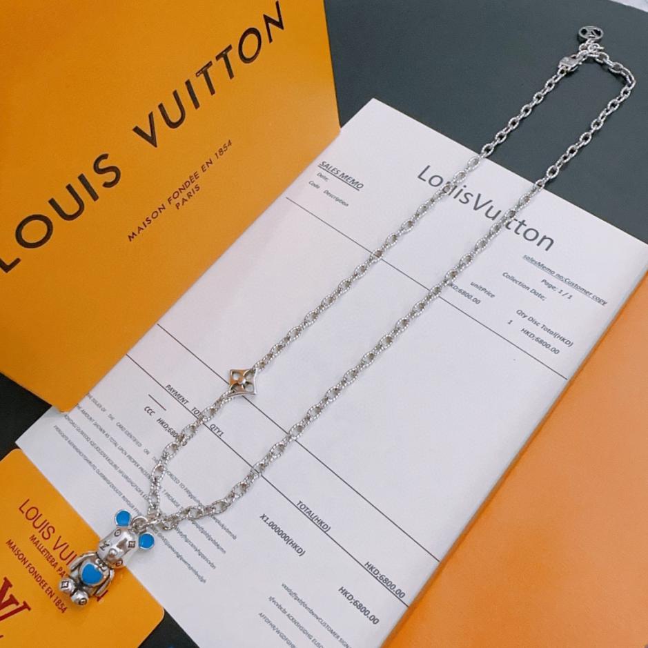 réplica,joyas,joyería,1:1,replica,fake,lujo,barato réplica,joyas,joyería,1:1,replica,fake,lujo,barato Collar Louuis Vuitton Contador RW nuevo modelo de pareja de estilo (1DBB)